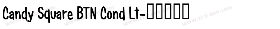 Candy Square BTN Cond Lt字体转换